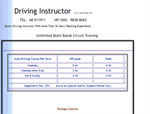 Tablet Screenshot of cckdriving.com